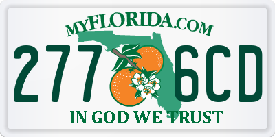 FL license plate 2776CD