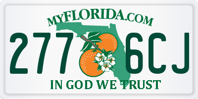 FL license plate 2776CJ