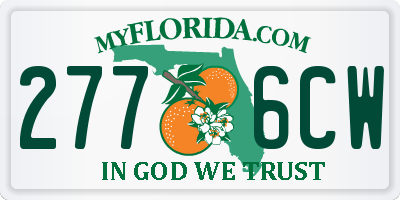 FL license plate 2776CW