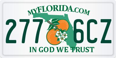 FL license plate 2776CZ