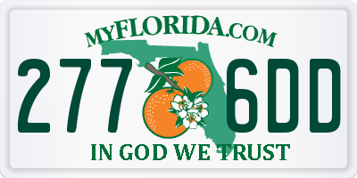 FL license plate 2776DD