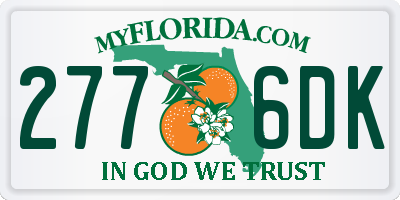 FL license plate 2776DK