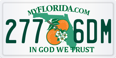 FL license plate 2776DM