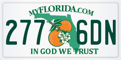 FL license plate 2776DN