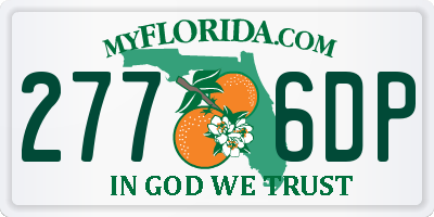 FL license plate 2776DP