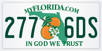 FL license plate 2776DS