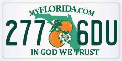 FL license plate 2776DU