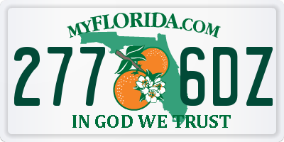 FL license plate 2776DZ