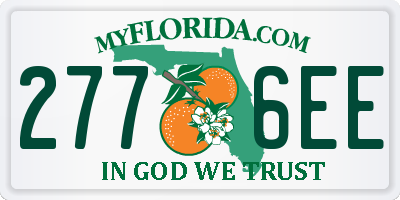FL license plate 2776EE