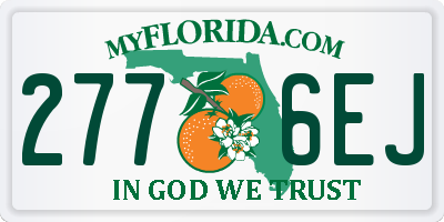 FL license plate 2776EJ