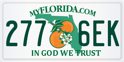 FL license plate 2776EK