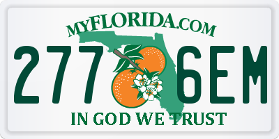 FL license plate 2776EM