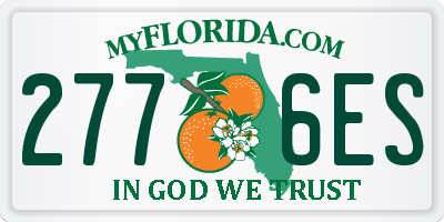 FL license plate 2776ES