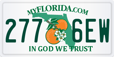 FL license plate 2776EW