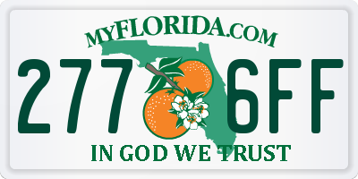 FL license plate 2776FF