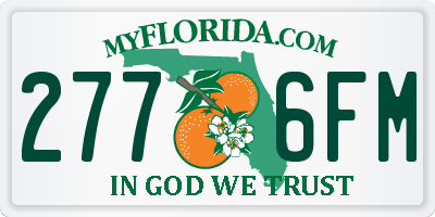 FL license plate 2776FM