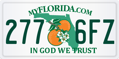 FL license plate 2776FZ