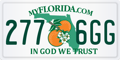 FL license plate 2776GG
