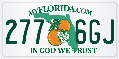 FL license plate 2776GJ