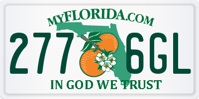 FL license plate 2776GL