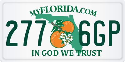 FL license plate 2776GP