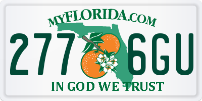 FL license plate 2776GU