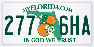 FL license plate 2776HA