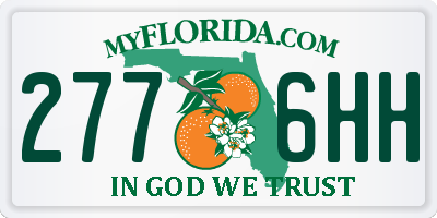 FL license plate 2776HH