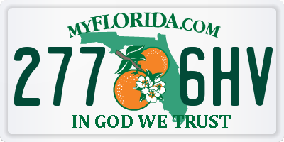 FL license plate 2776HV