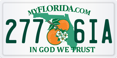 FL license plate 2776IA