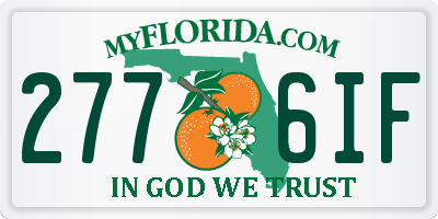 FL license plate 2776IF