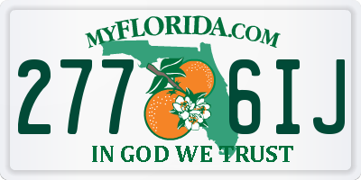 FL license plate 2776IJ