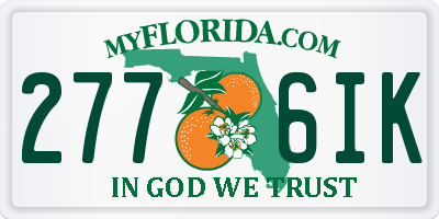 FL license plate 2776IK