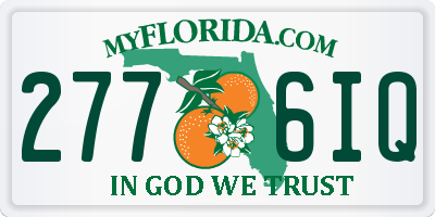 FL license plate 2776IQ