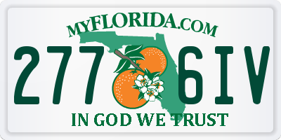 FL license plate 2776IV