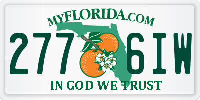 FL license plate 2776IW