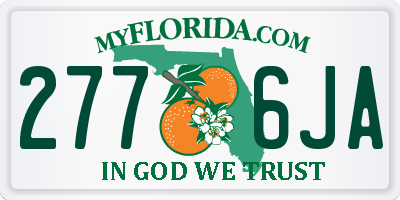 FL license plate 2776JA