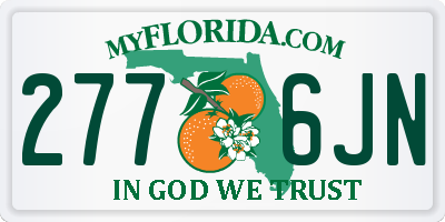 FL license plate 2776JN