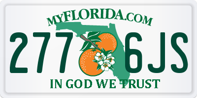 FL license plate 2776JS