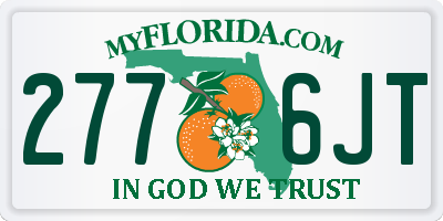 FL license plate 2776JT