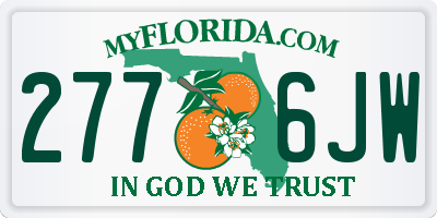 FL license plate 2776JW