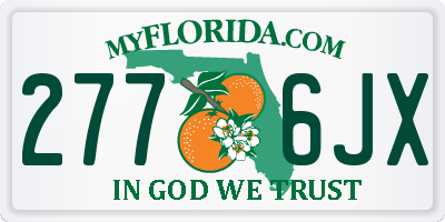 FL license plate 2776JX