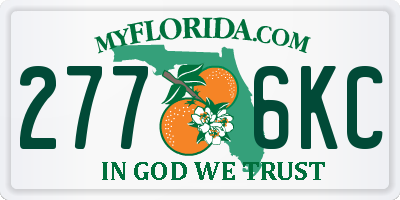 FL license plate 2776KC