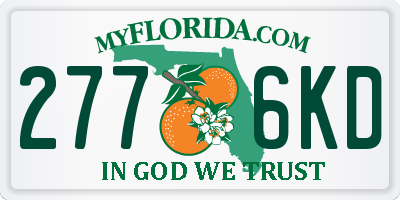 FL license plate 2776KD