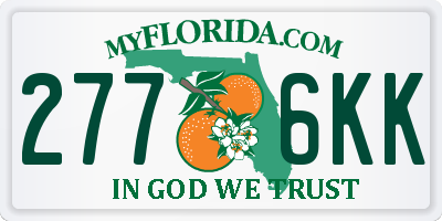 FL license plate 2776KK