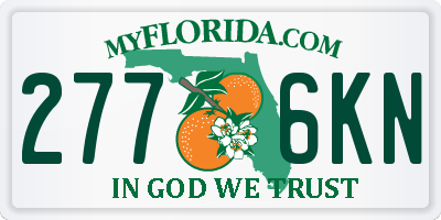 FL license plate 2776KN