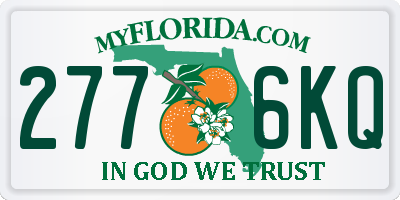 FL license plate 2776KQ