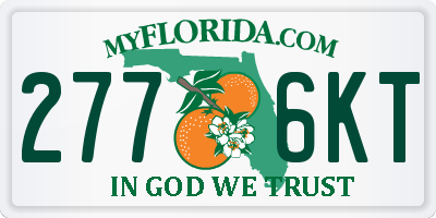 FL license plate 2776KT