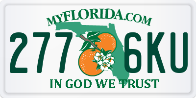 FL license plate 2776KU