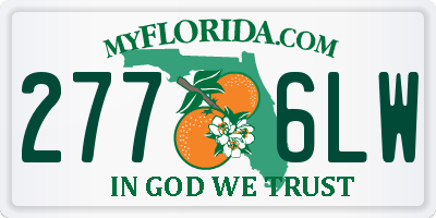 FL license plate 2776LW